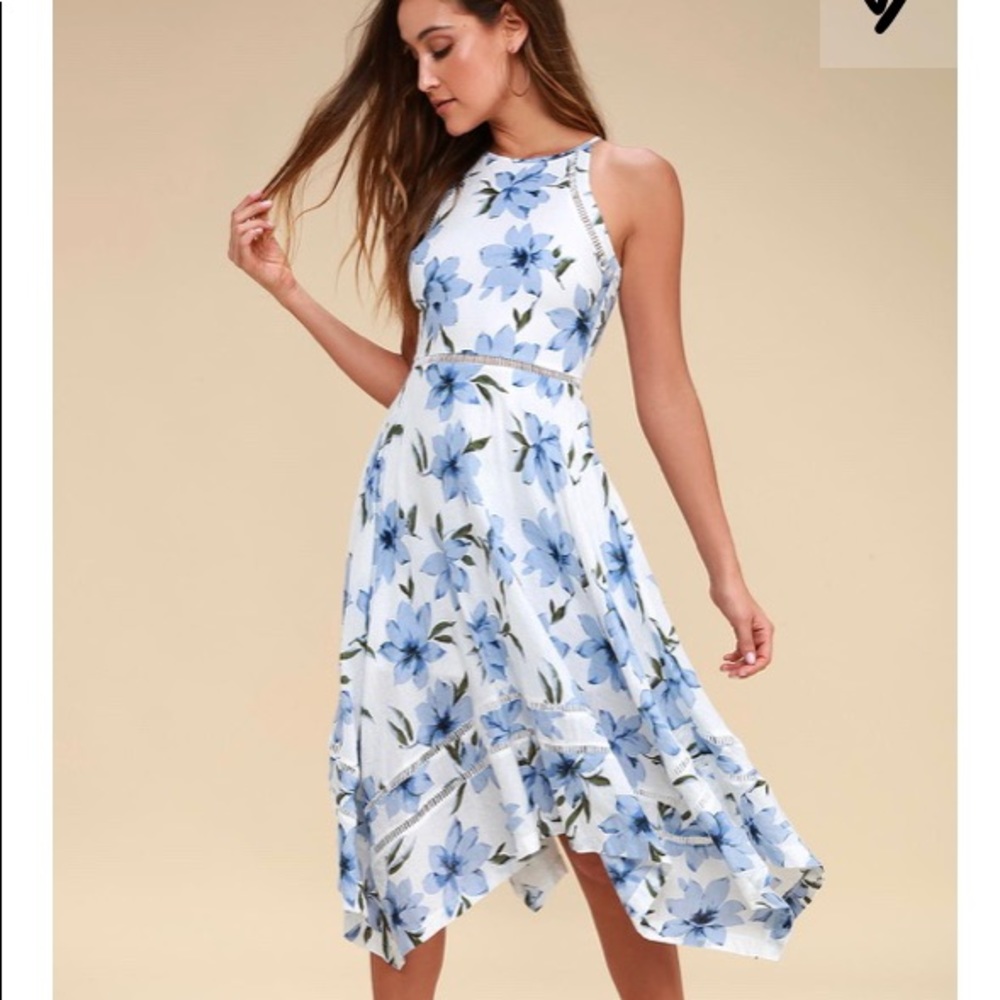 NWT Lulu’s Floral Midi Dress